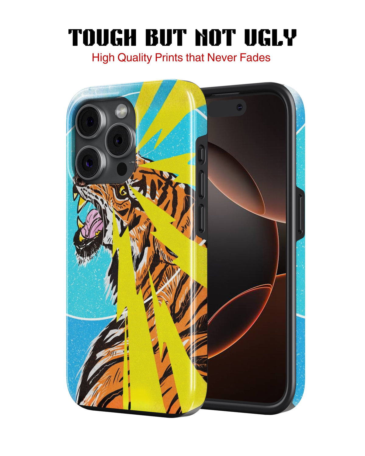 iPhone 15 Pro Tank Case | Modernism (Thunder Roar)