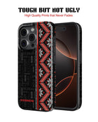 iPhone 17 Pro Max Tank Case | Textures (Tribal Noir)