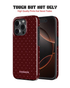 iPhone 17 Pro Max Tank Case | Textures (Velvet Dots)