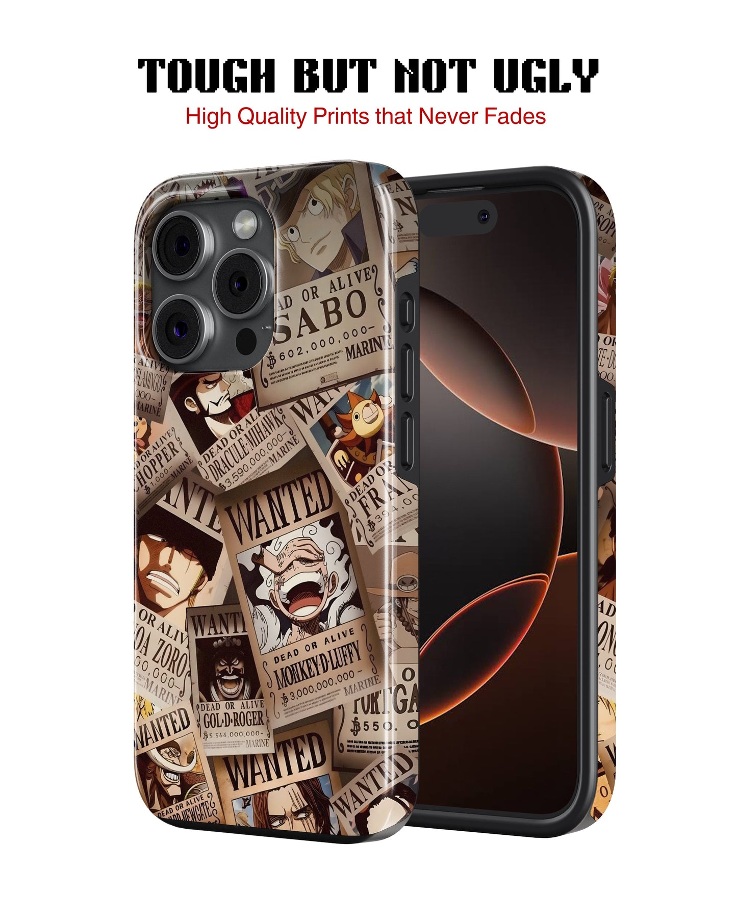 iPhone 14 Pro Tank Case | Anime (Wanted Luffy)