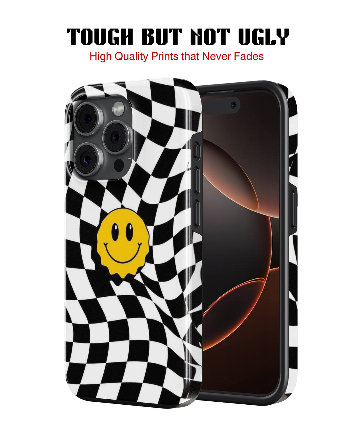 iPhone 16 Pro Max Tank Case | Modernism (Warped Smile)