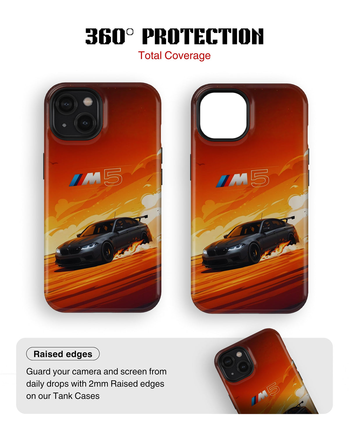 iPhone 13 Mini Tank Case | Sports Car (Burning M)