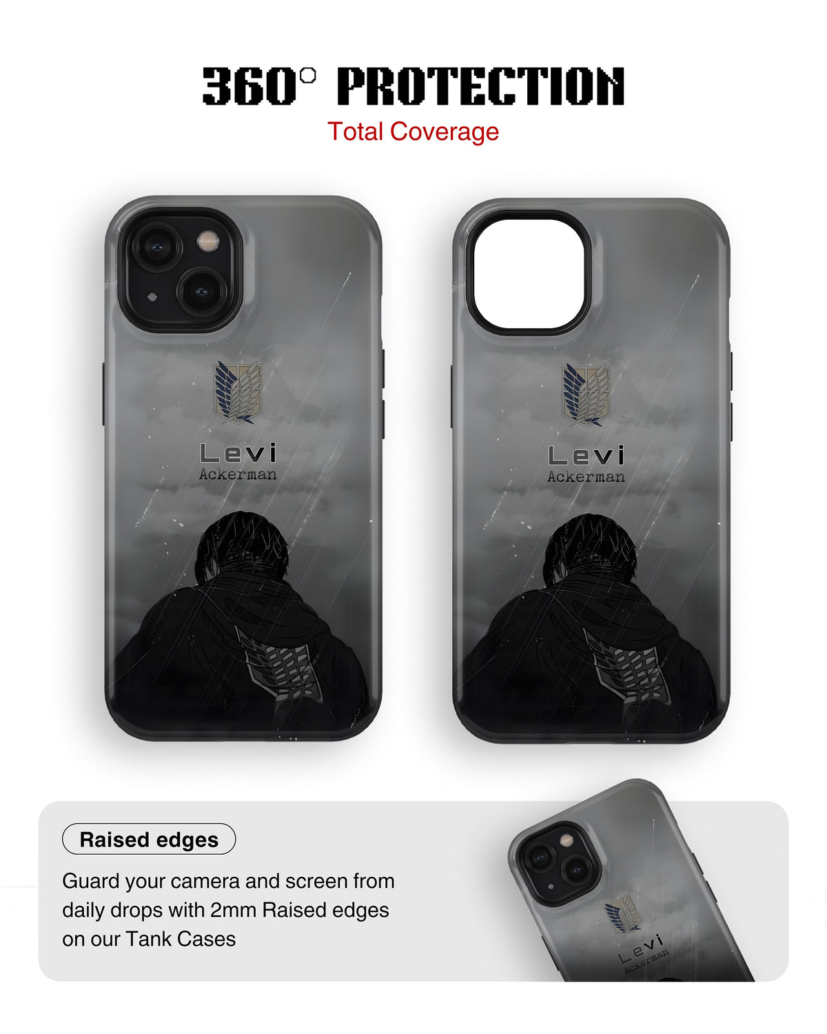 iPhone 14 Plus Tank Case | Anime (Captain Levi)