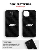 iPhone 15 Plus Tank Case | Formula 1 (Carbon Grid)