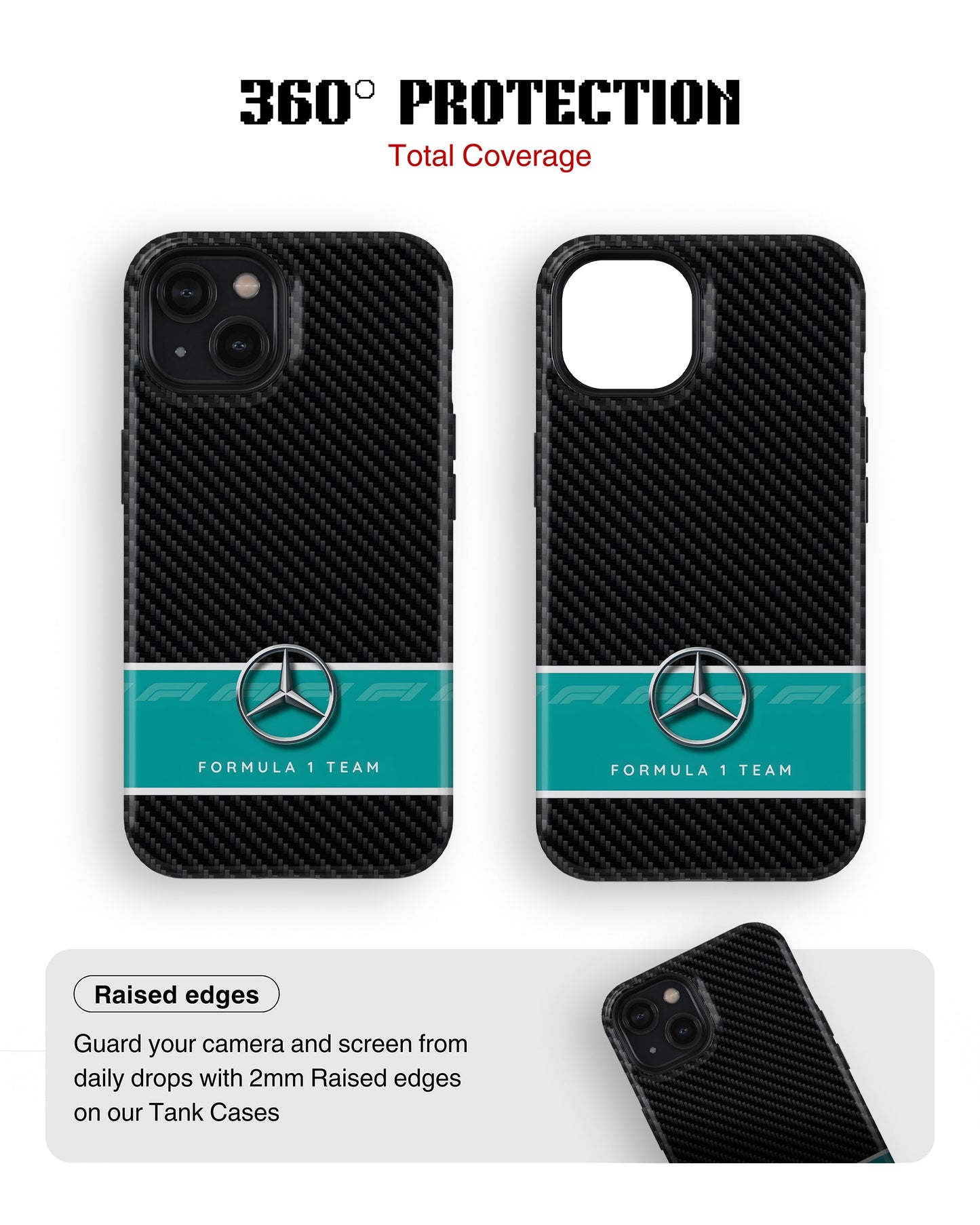 iPhone 13 Tank Case | Formula 1 (Carbon Mercedes)