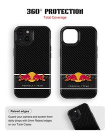 iPhone 15 Plus Tank Case | Formula 1 (Carbon Redbull)