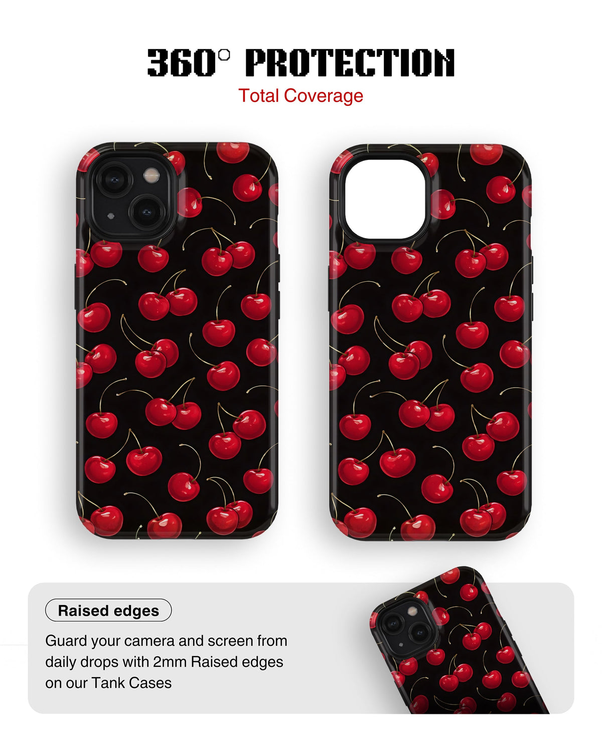 iPhone 14 Plus Tank Case | Girls Aesthetics (Cherry Pop)