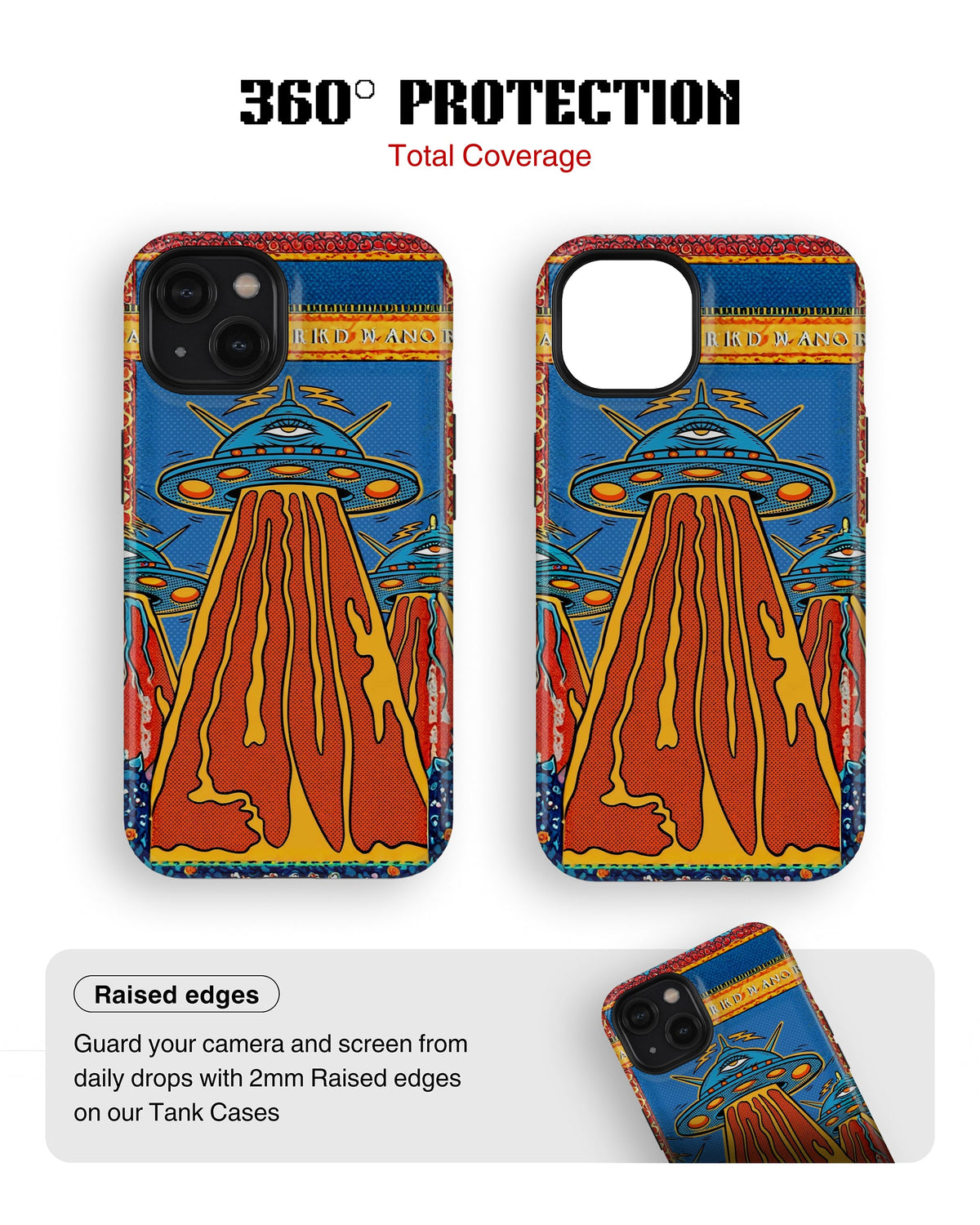iPhone 15 Plus Tank Case | Modernism (Cosmic Invasion)