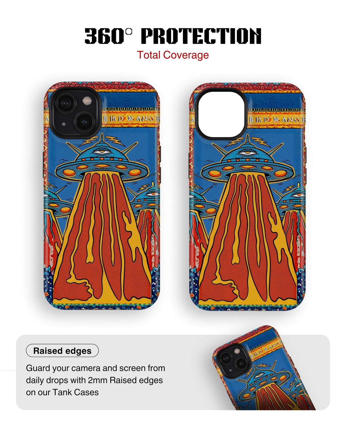 iPhone 15 Plus Tank Case | Modernism (Cosmic Invasion)