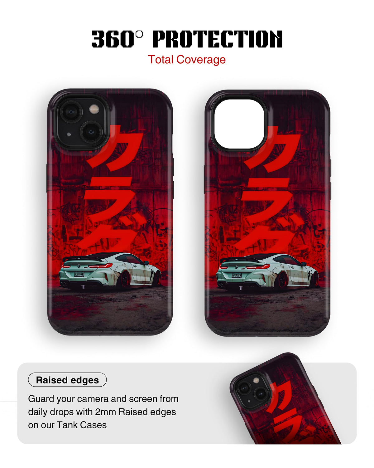 iPhone 14 Plus Tank Case | Sports Car (Crimson Drift)