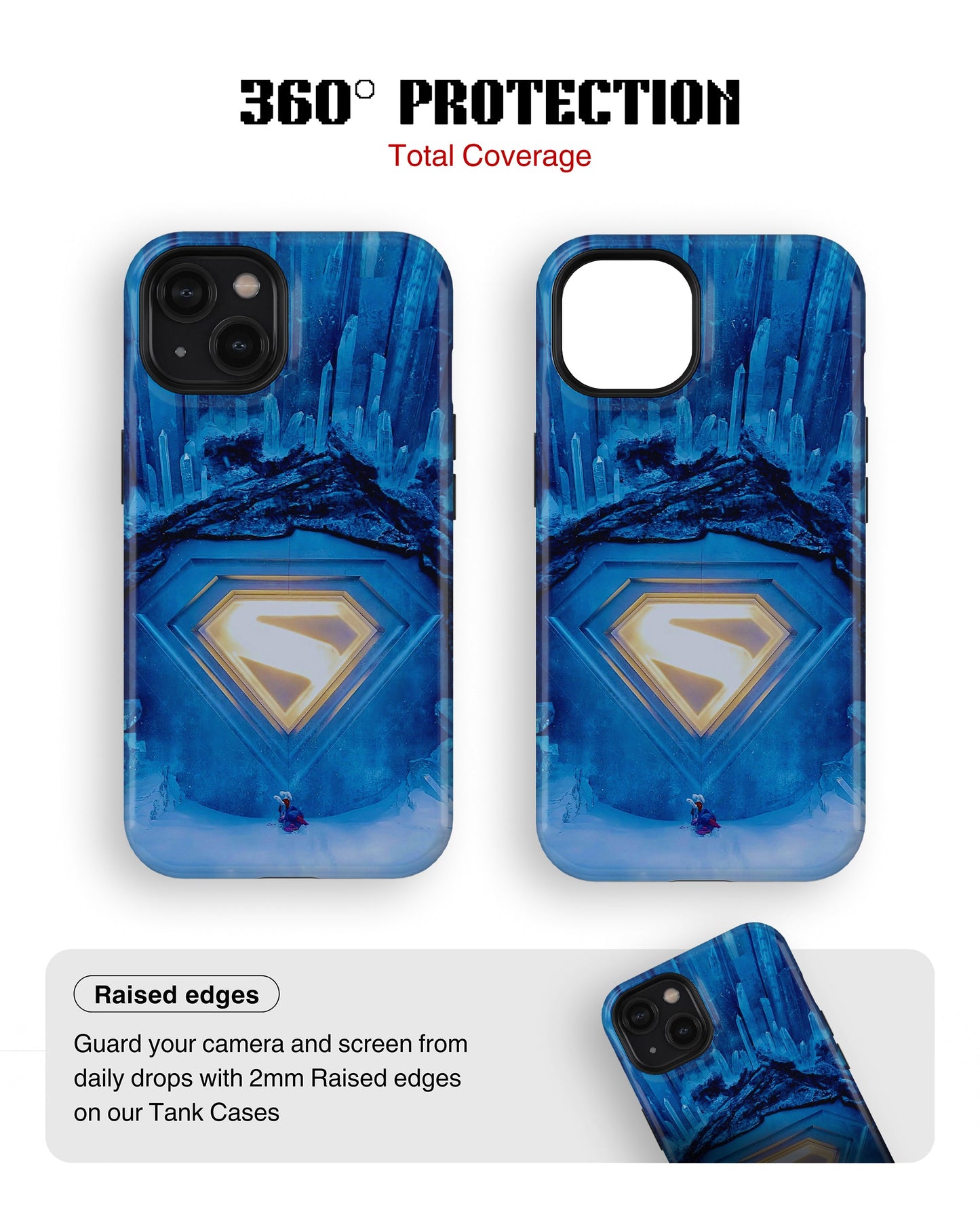 iPhone 15 Plus Tank Case | Superhero (Crystal Fortress)
