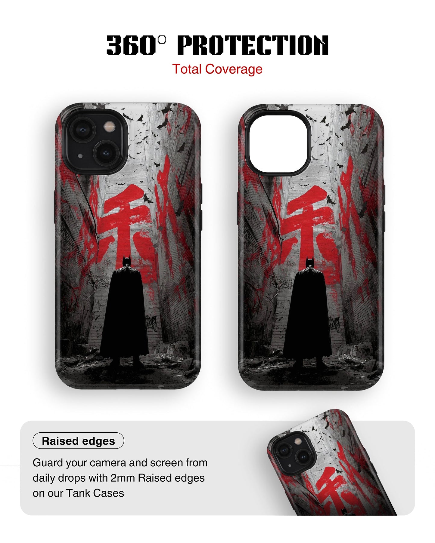 iPhone 14 Plus Tank Case | Superhero (Dark Alley)