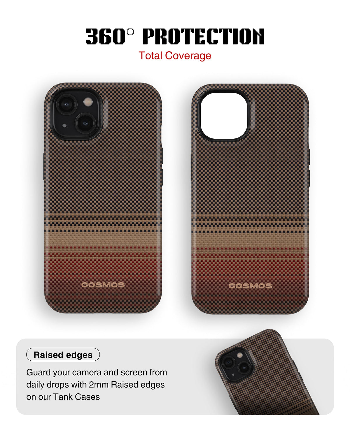 iPhone 15 Plus Tank Case | Textures (Desert Loom)