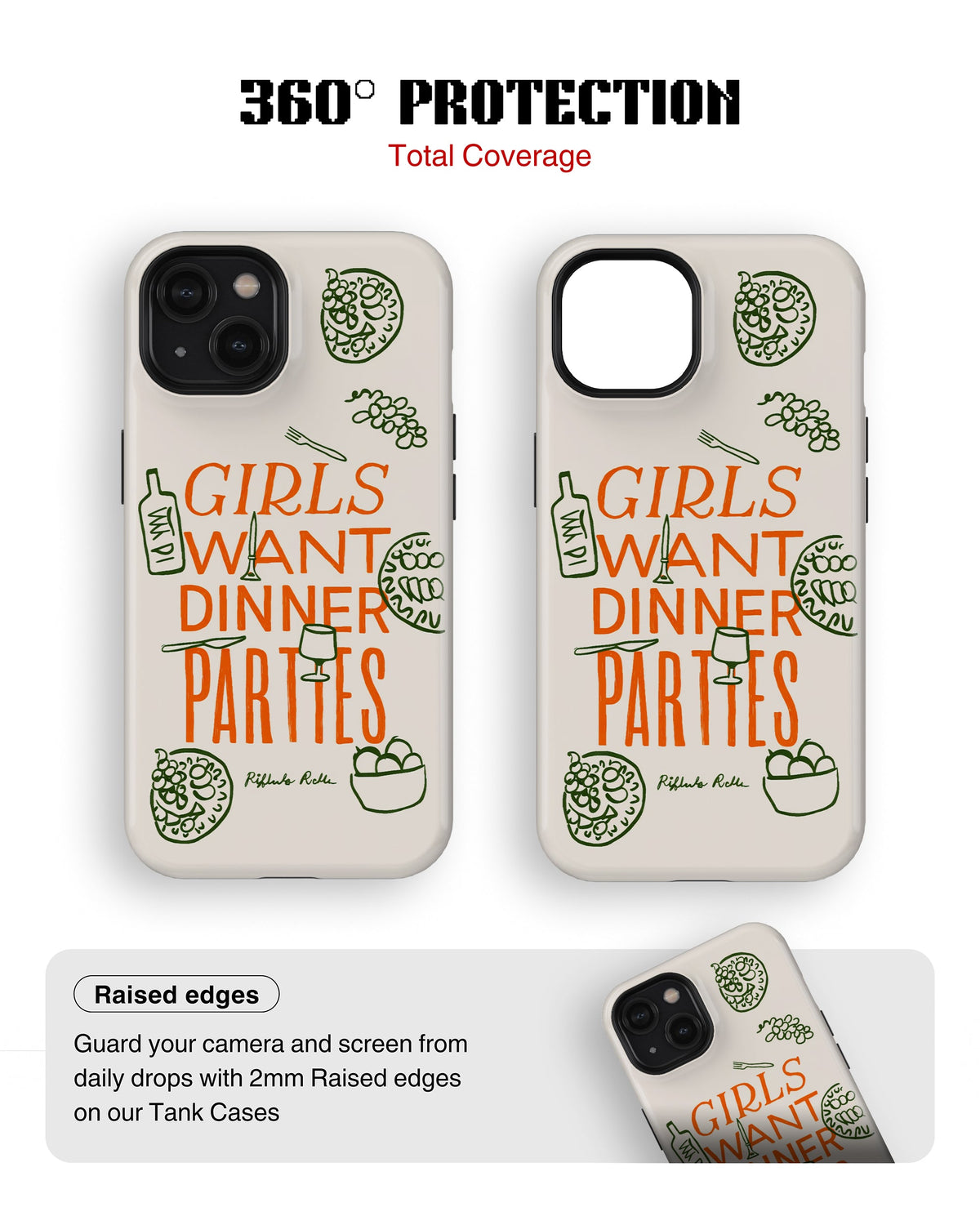 iPhone 14 Plus Tank Case | Girls Aesthetics (Dinner Party)