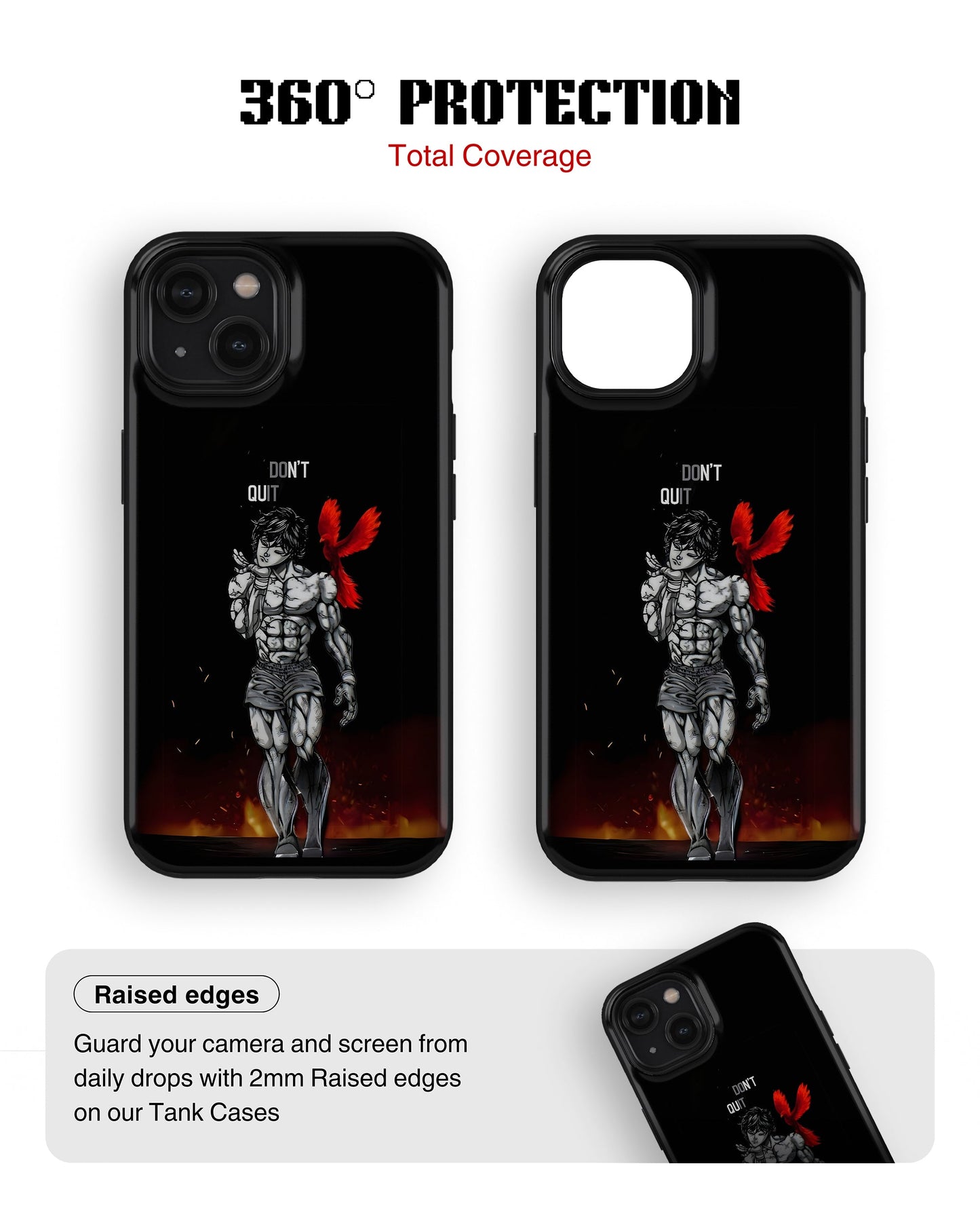 iPhone 15 Plus Tank Case | Anime (Dont Quit)