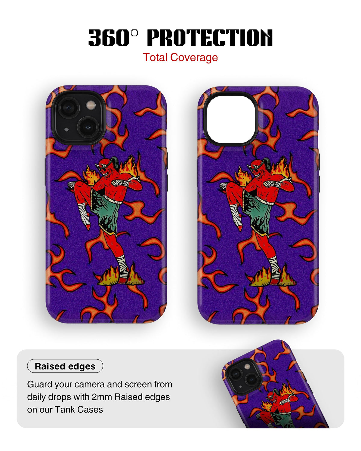 iPhone 14 Tank Case | Modernism (Fire Runner)