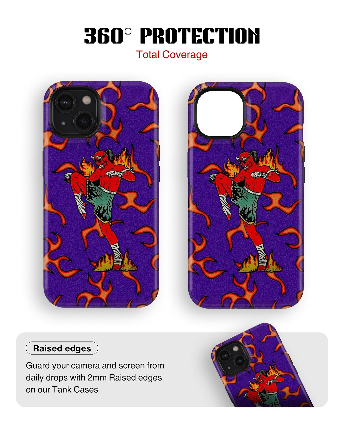 iPhone 14 Tank Case | Modernism (Fire Runner)