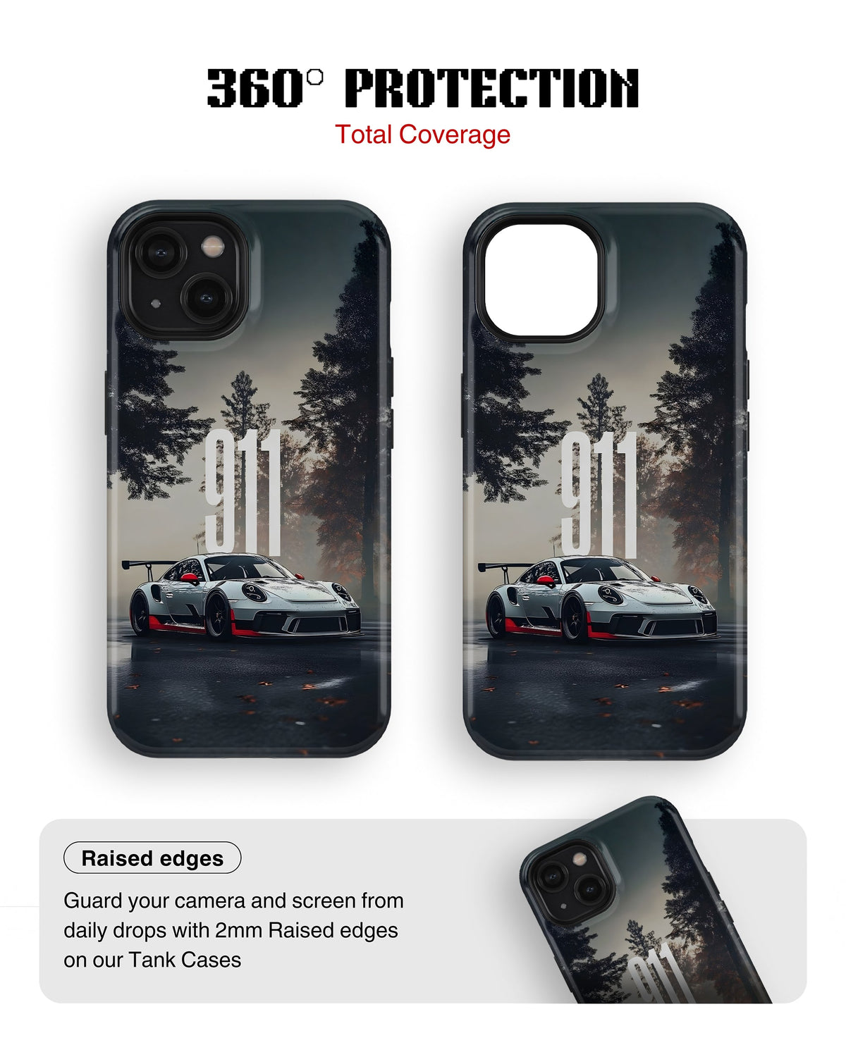 iPhone 15 Plus Tank Case | Sports Car (Forest Run)