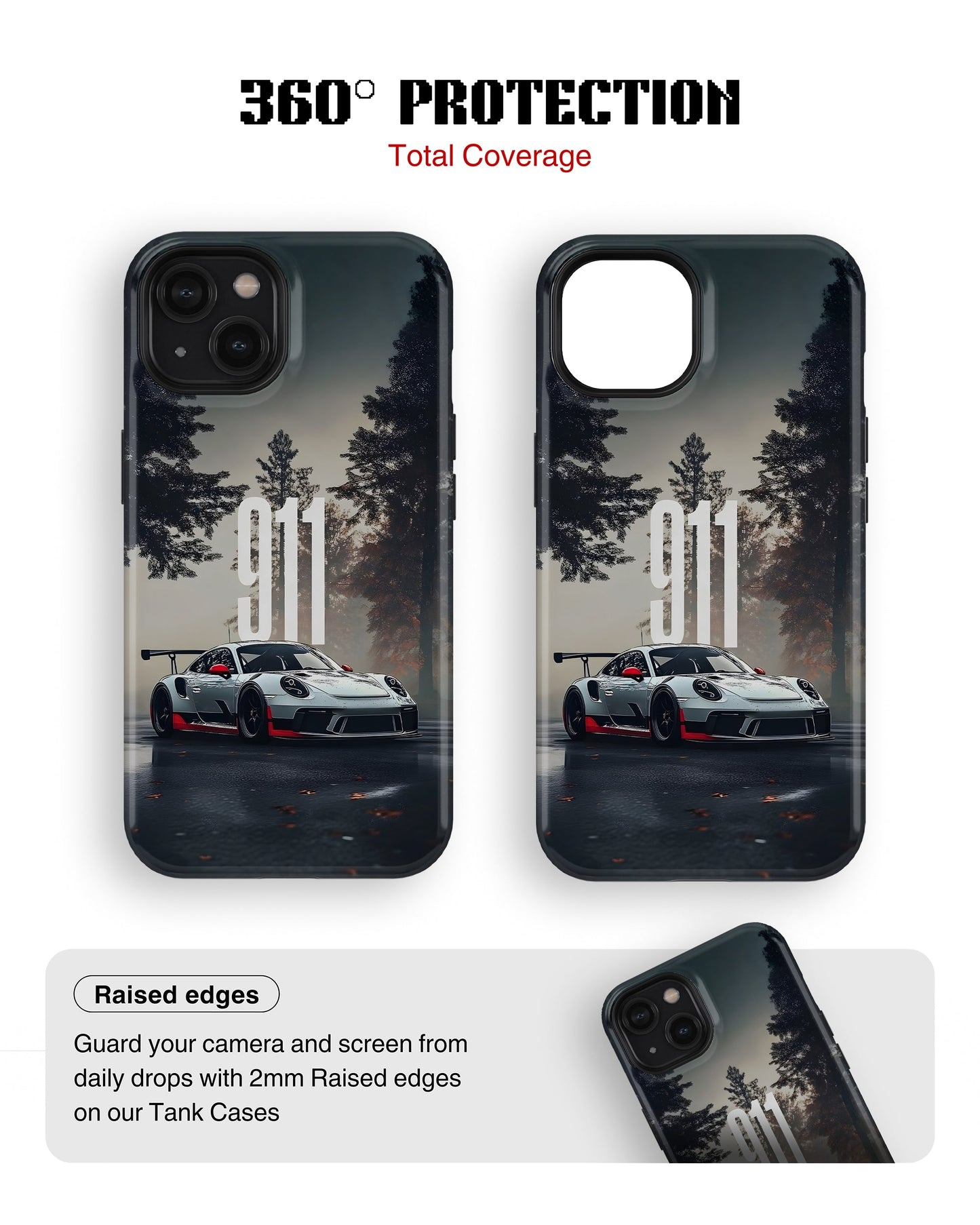 iPhone 15 Plus Tank Case | Sports Car (Forest Run)