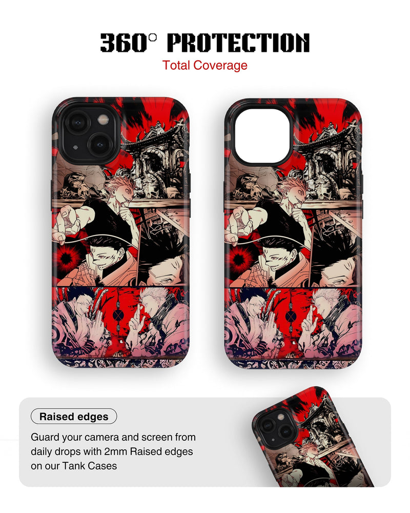iPhone 14 Plus Tank Case | Anime (Gojo vs Sukuna)