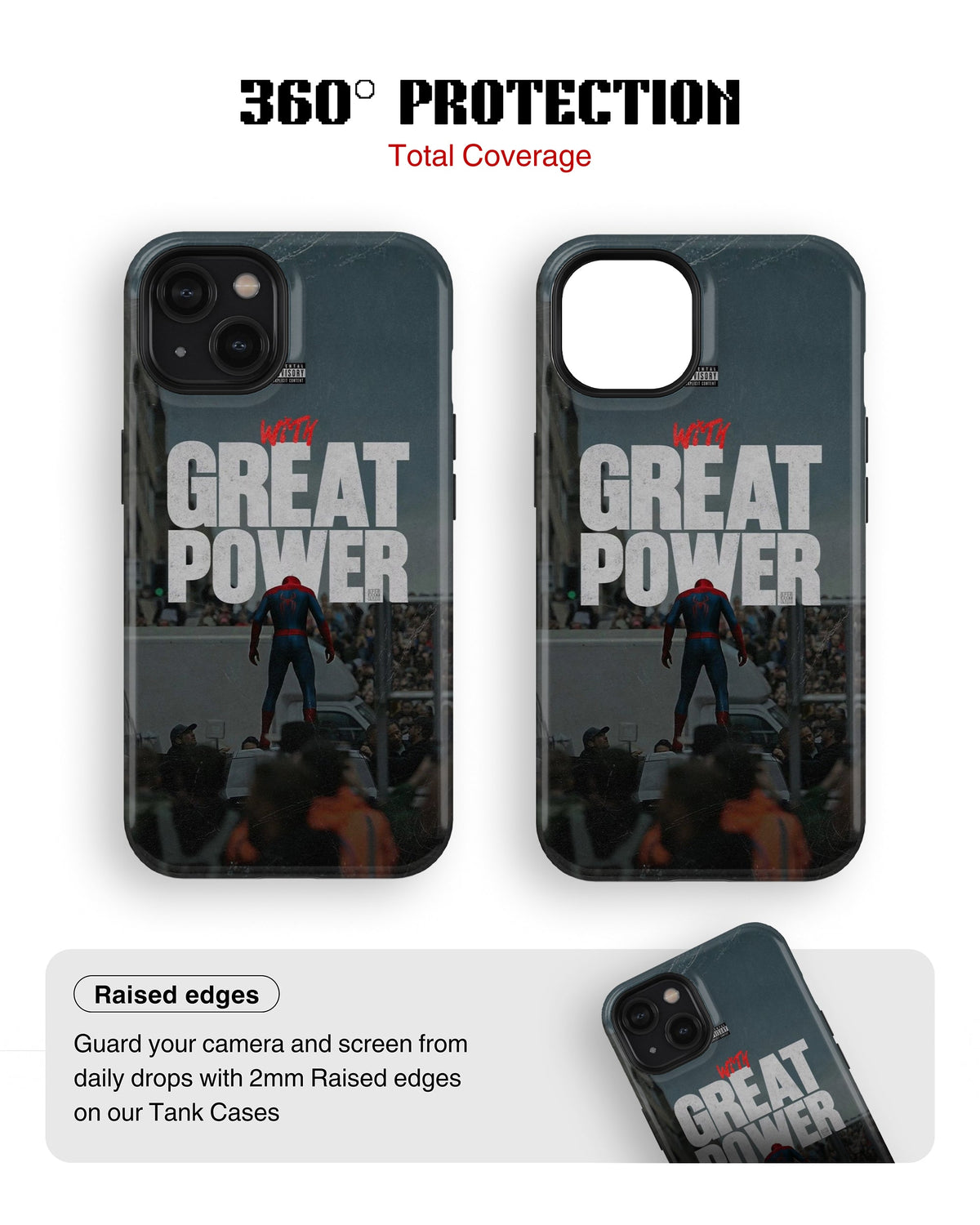 iPhone 14 Tank Case | Superhero (Great Power)
