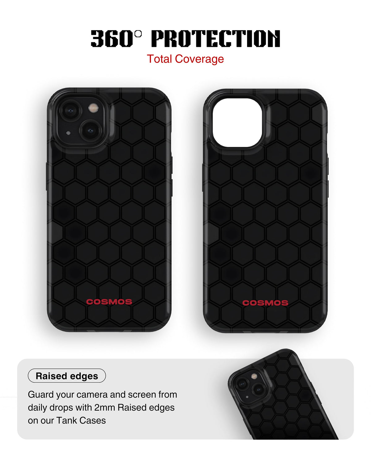 iPhone 15 Tank Case | Textures (Hex Core)