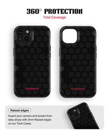 iPhone 15 Tank Case | Textures (Hex Core)