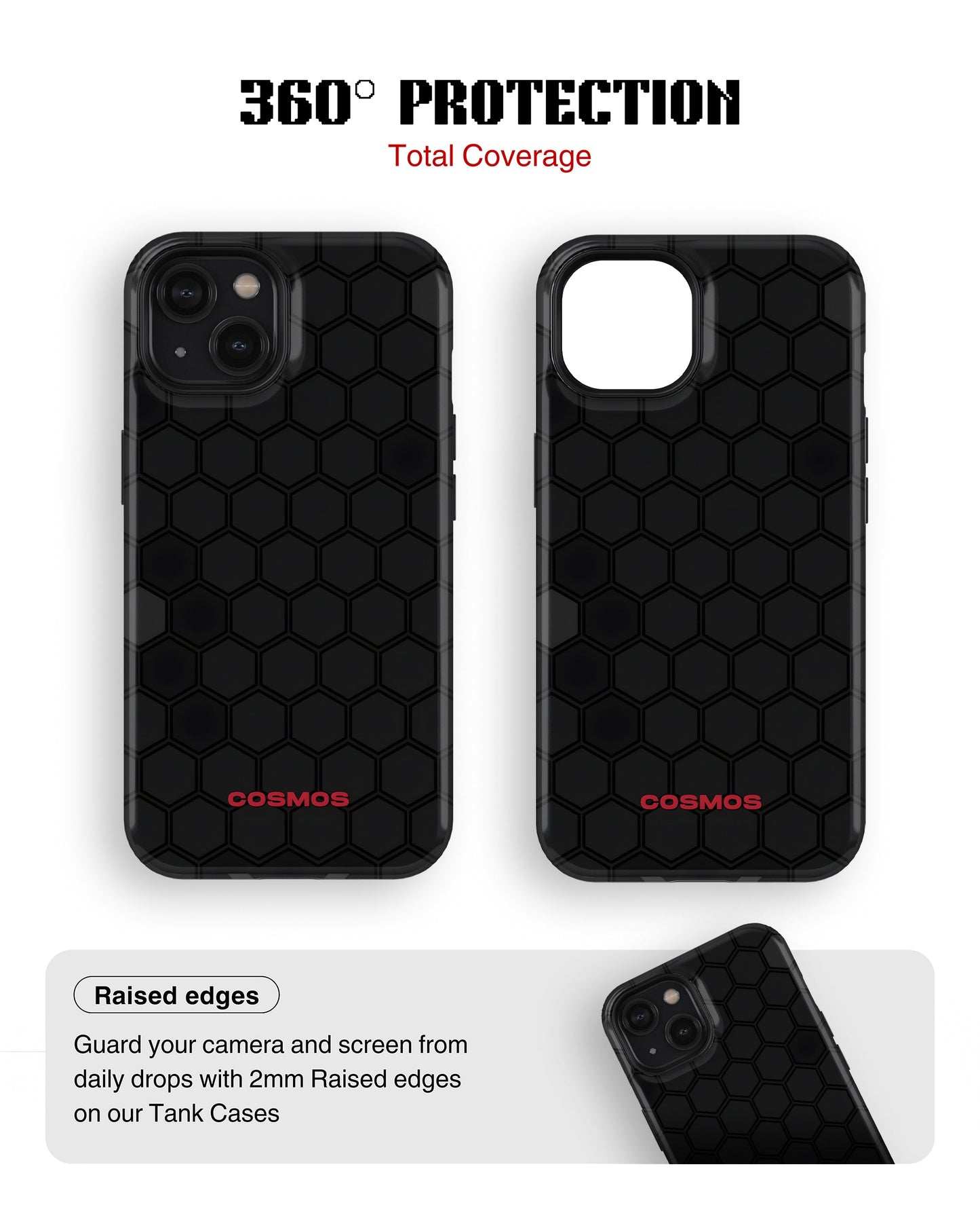 iPhone 15 Plus Tank Case | Textures (Hex Core)