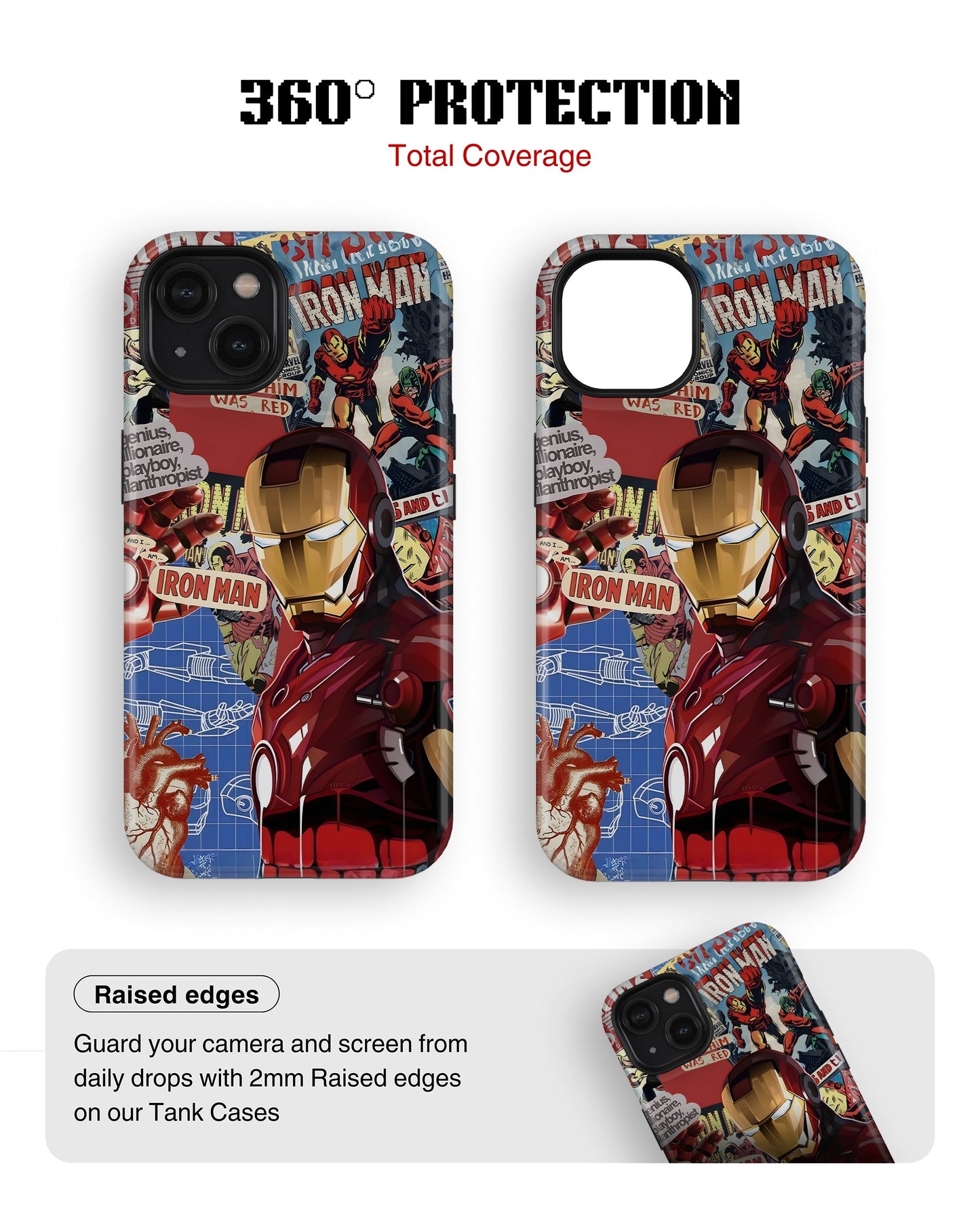 iPhone 14 Plus Tank Case | Superhero (IronMan Originals)
