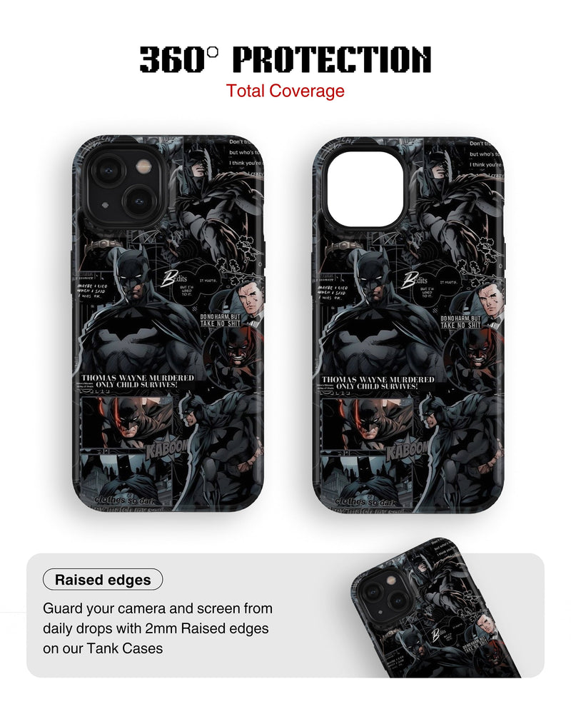 iPhone 15 Plus Tank Case | Superhero (Knightfall)