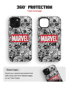 iPhone 15 Plus Tank Case | Superhero (Marvel Grid)