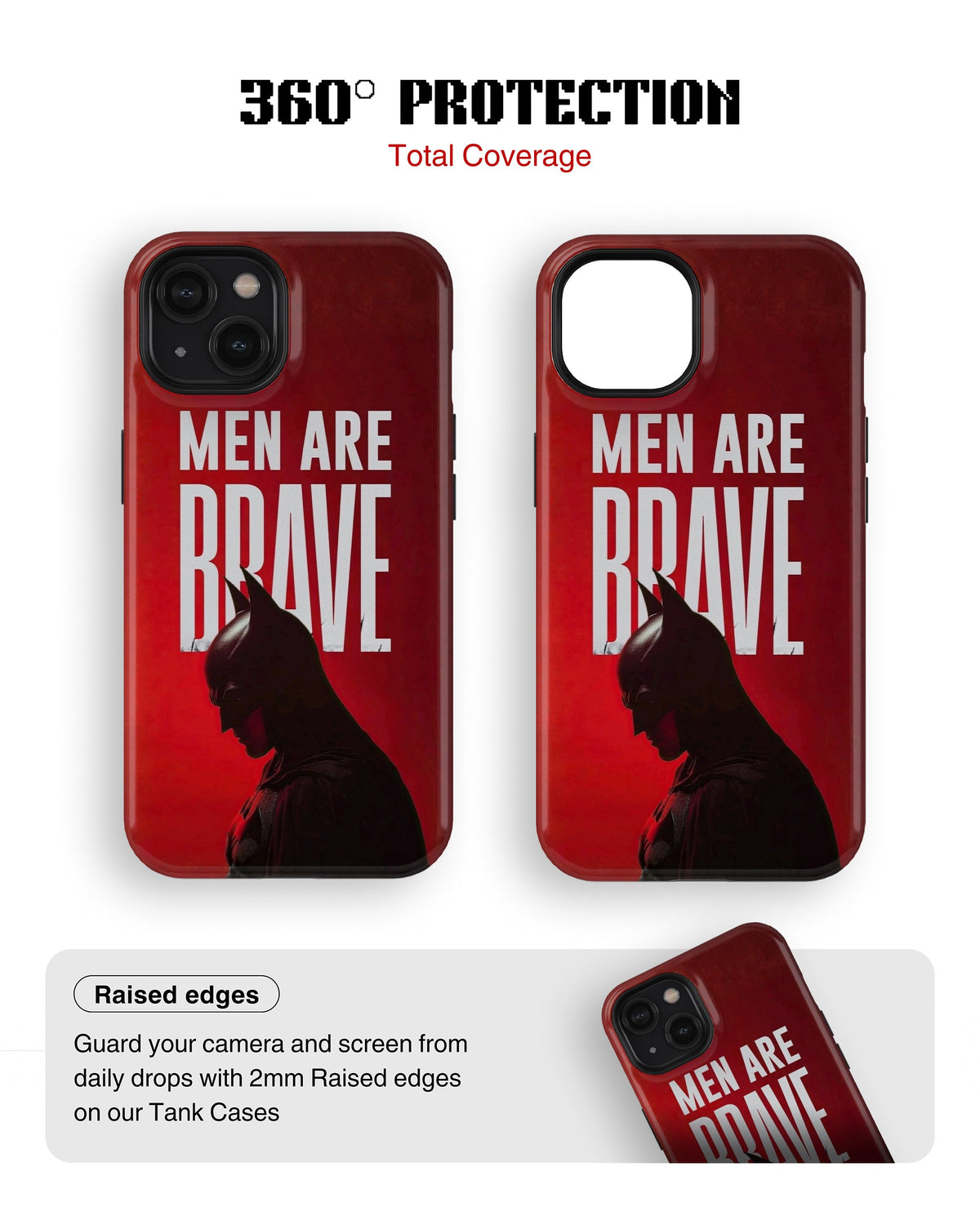 iPhone 13 Mini Tank Case | Superhero (Men are Brave)