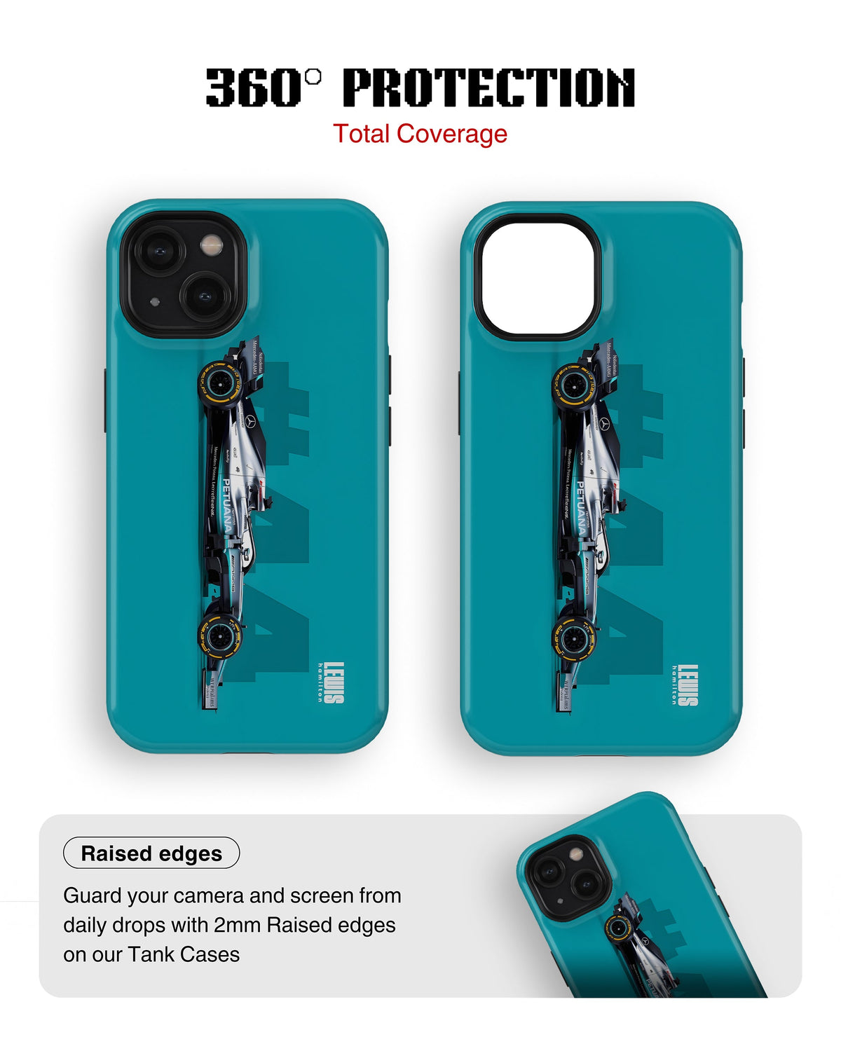 iPhone 14 Plus Tank Case | Formula 1 (Mercedes #44)