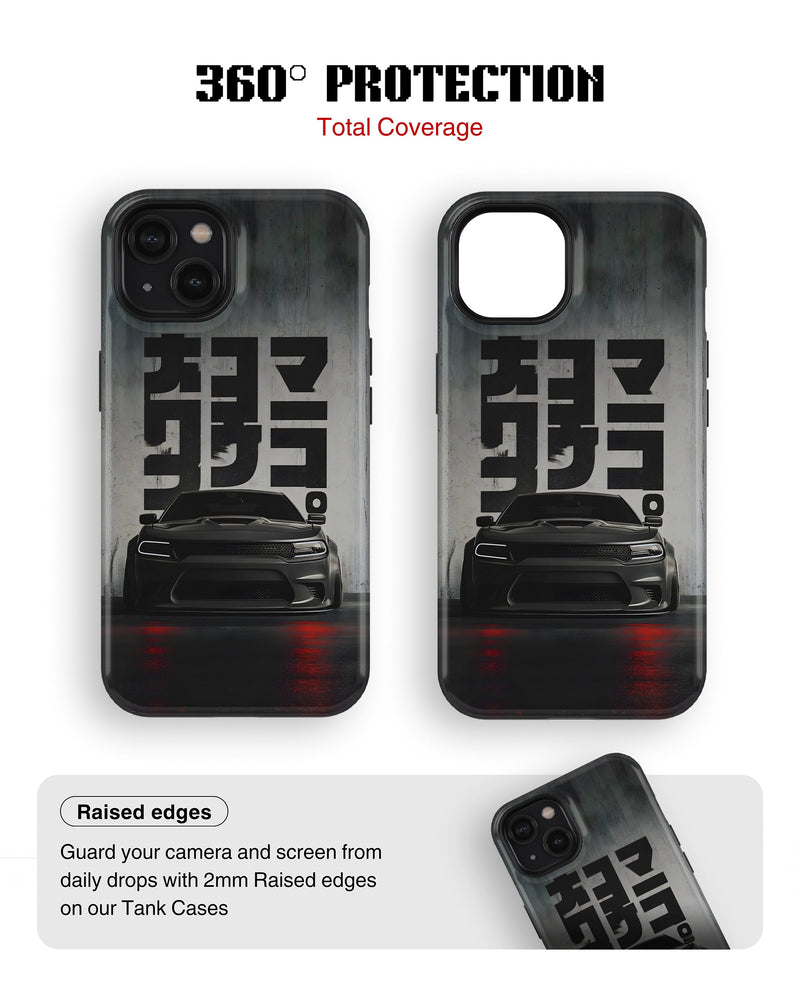 iPhone 13 Tank Case | Sports Car (Midnight Kanji)