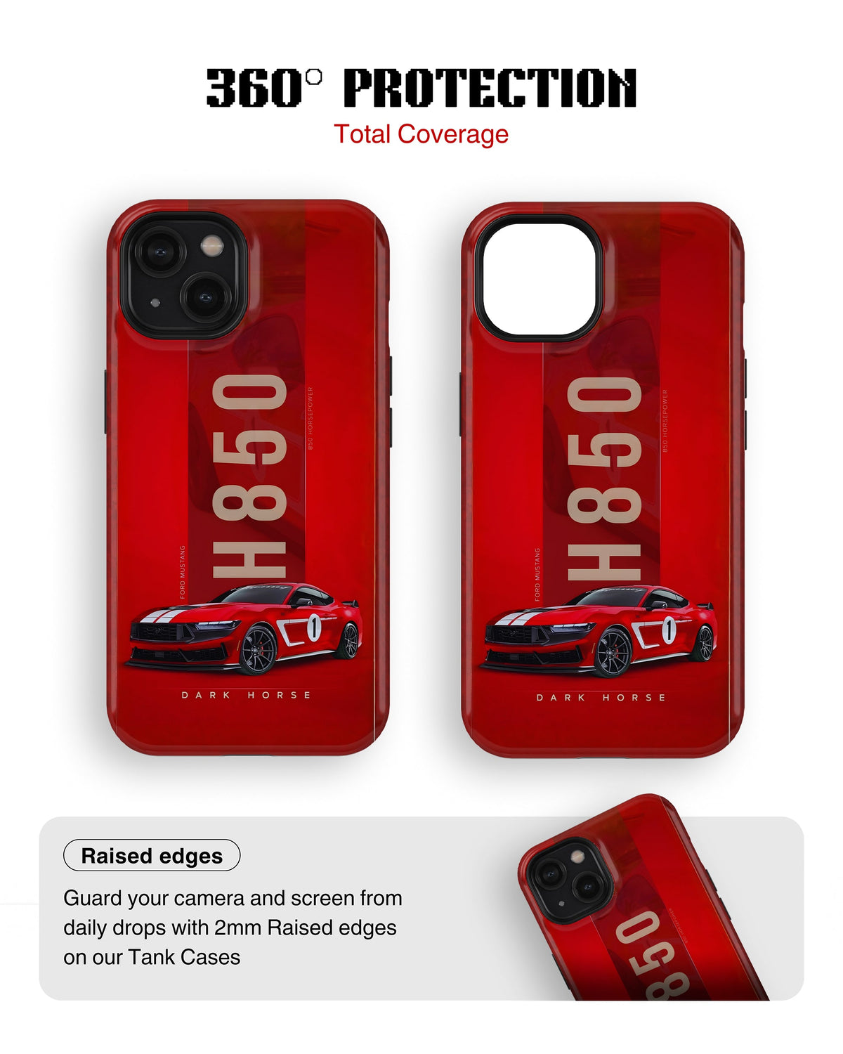 iPhone 14 Plus Tank Case | Sports Car (Mustang H850)