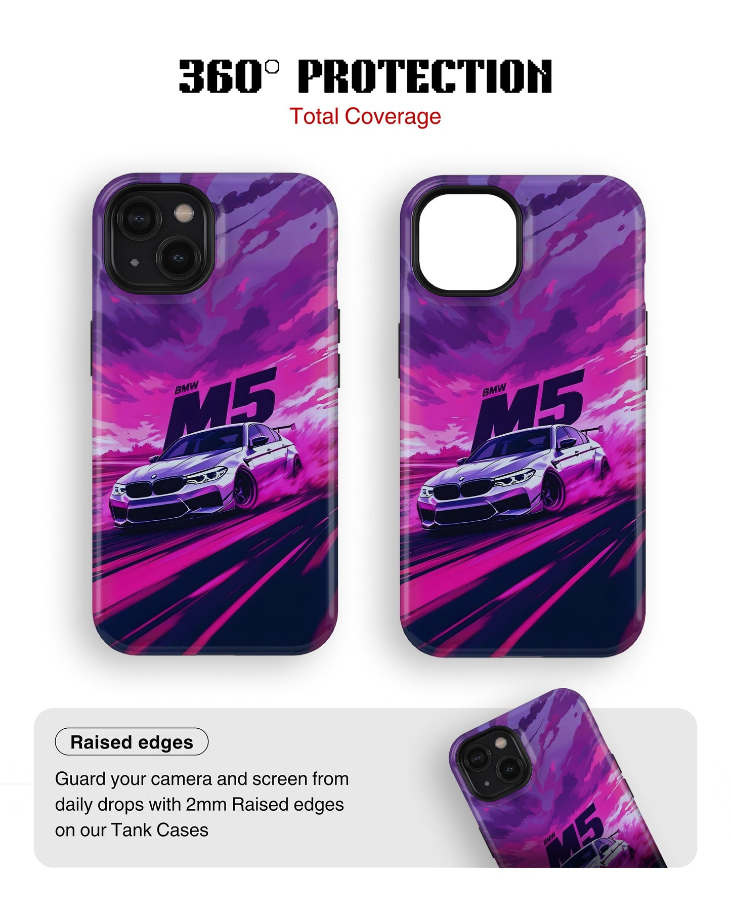 iPhone 14 Plus Tank Case | Sports Car (Neon Velocity)