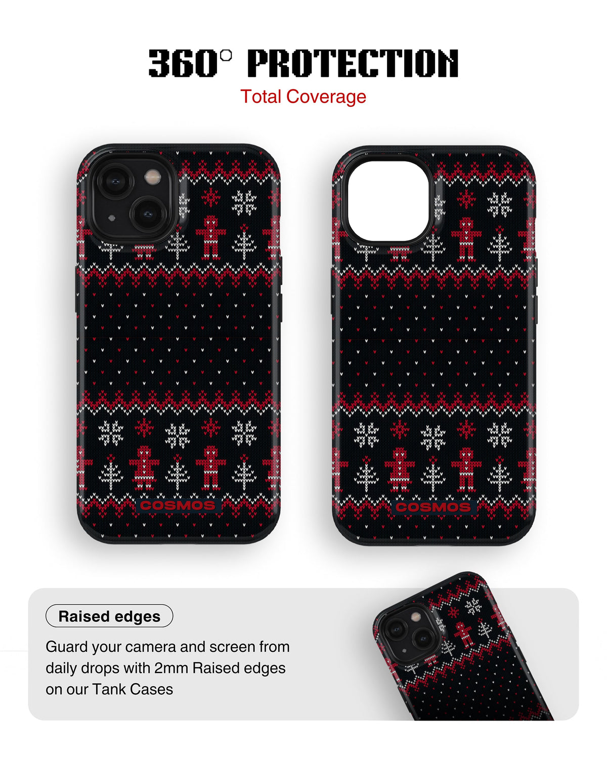 iPhone 14 Plus Tank Case | Textures (Nordic Night)