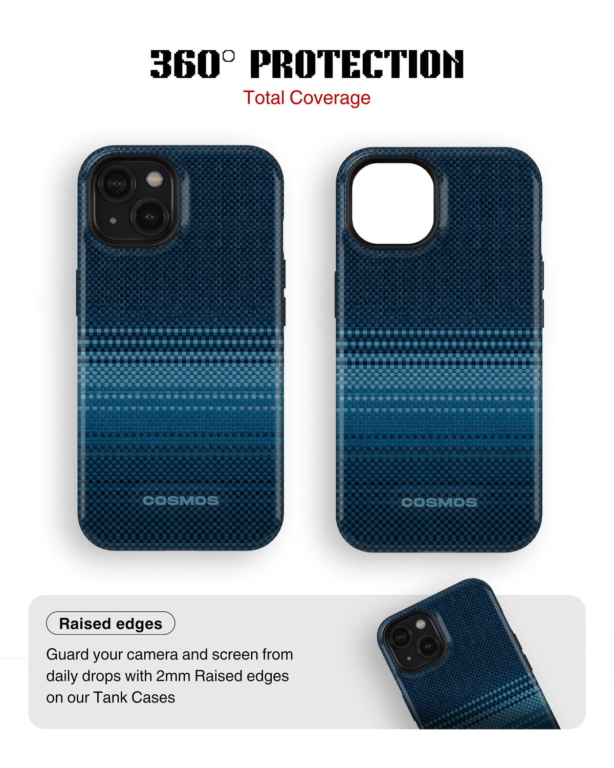 iPhone 13 Mini Tank Case | Textures (Ocean Stitch)