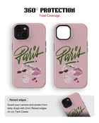iPhone 15 Plus Tank Case | Girls Aesthetics (Paris Pink)