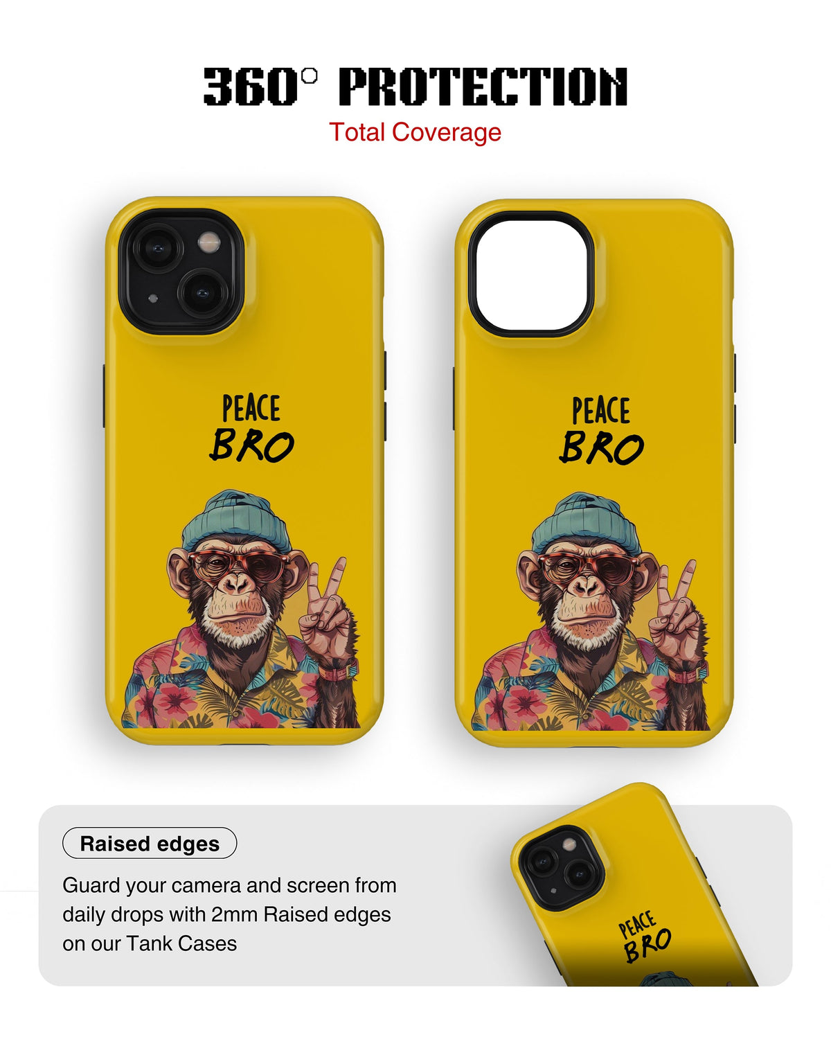 iPhone 14 Plus Tank Case | Modernism (Peace Bro)