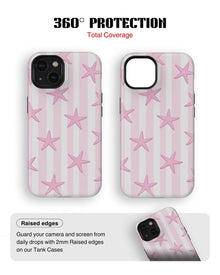 iPhone 14 Plus Tank Case | Girls Aesthetics (Pink Starlet)