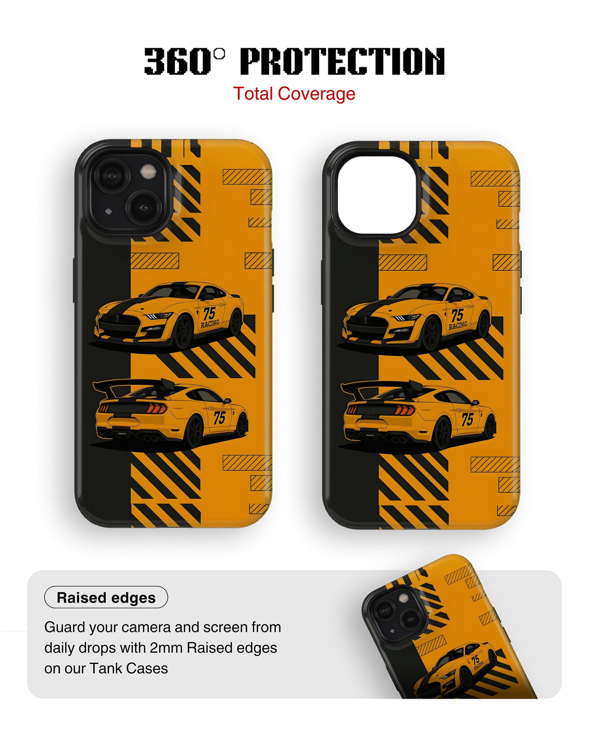 iPhone 15 Plus Tank Case | Sports Car (Racing 75)