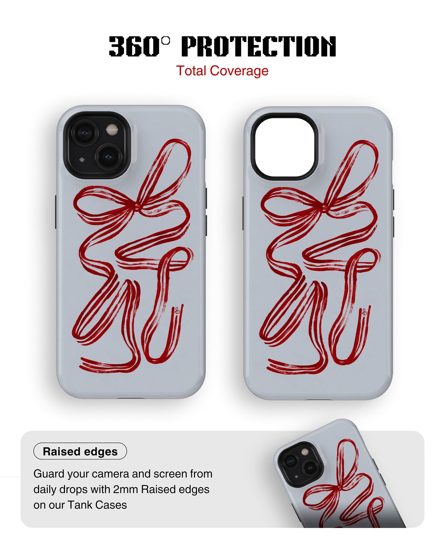 iPhone 15 Plus Tank Case | Girls Aesthetics (Ribbon Muse)