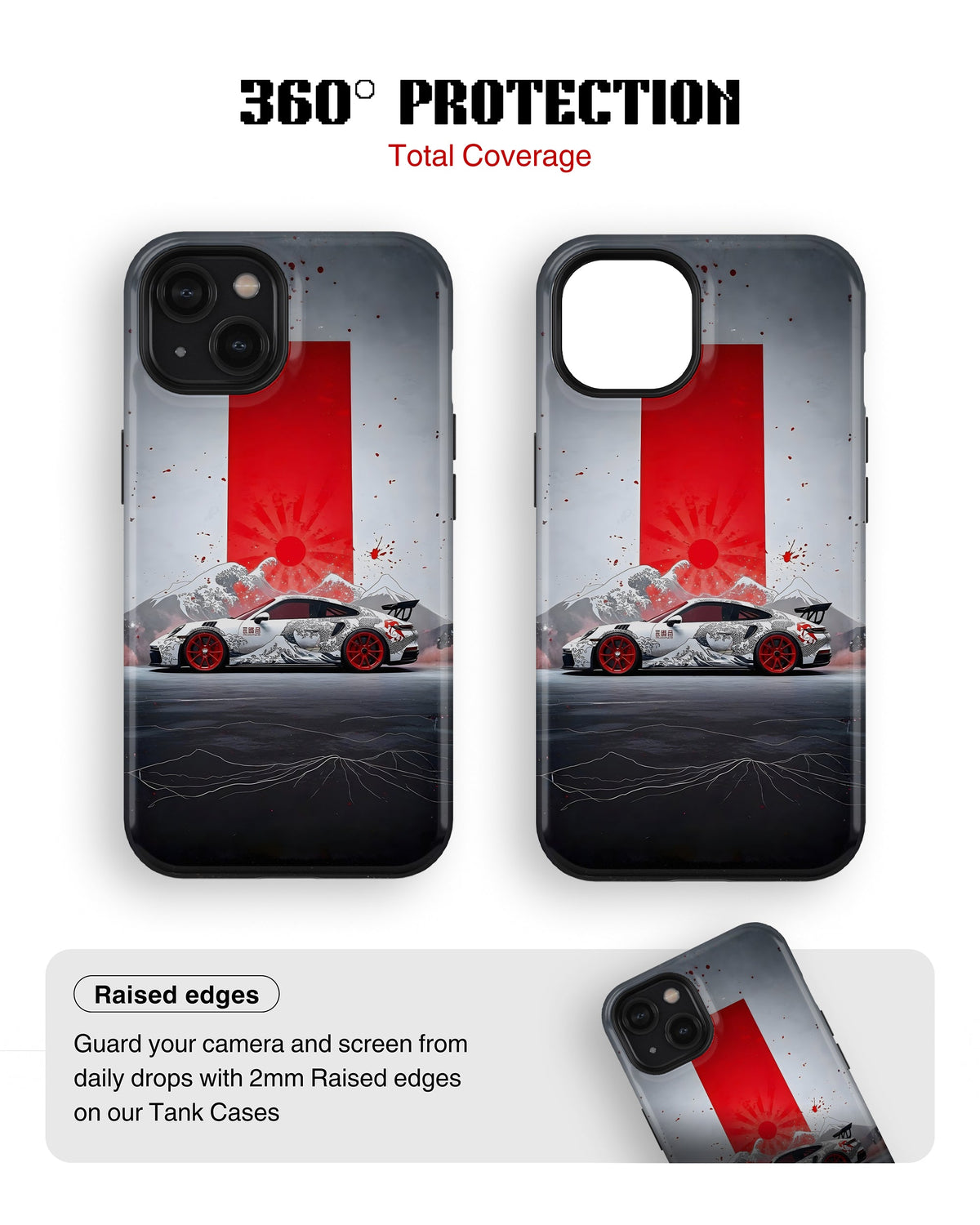 iPhone 15 Plus Tank Case | Sports Car (Rising Apex)