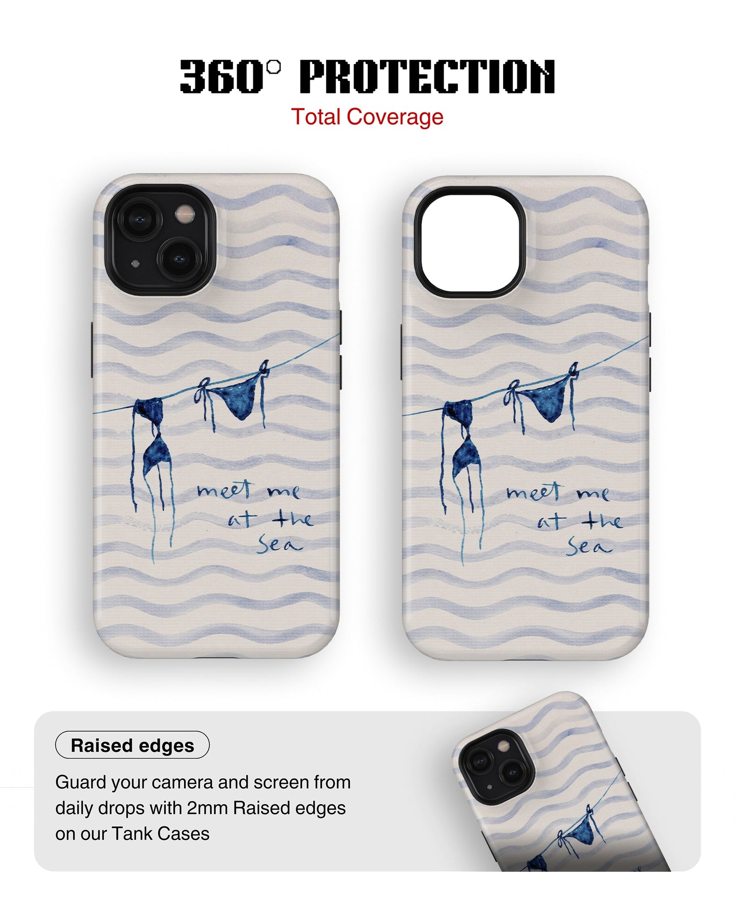 iPhone 13 Mini Tank Case | Girls Aesthetics (Sea Breeze)
