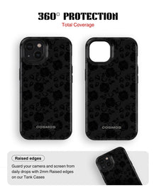 iPhone 14 Tank Case | Textures (Shadow Bloom)