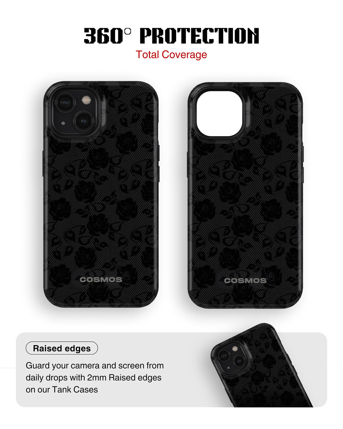 iPhone 13 Mini Tank Case | Textures (Shadow Bloom)
