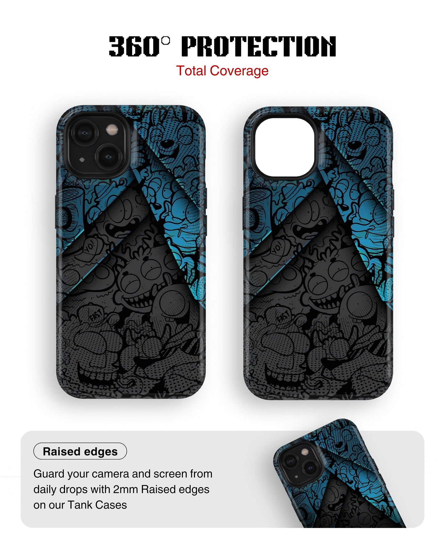iPhone 14 Plus Tank Case | Modernism (Shadow Crowd)