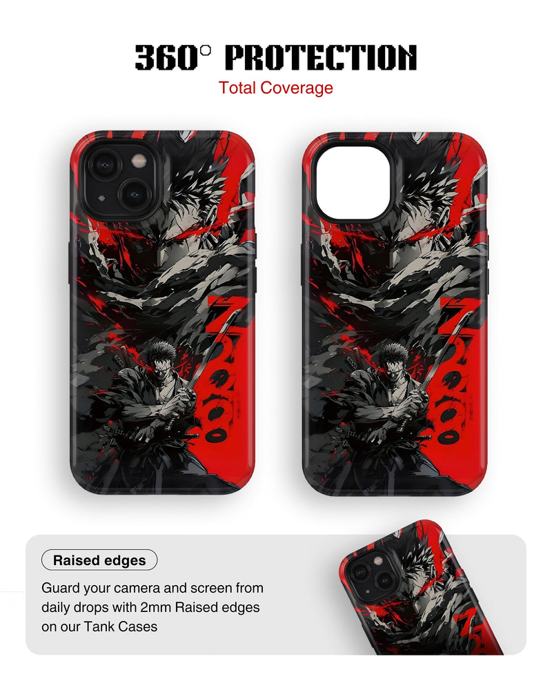 iPhone 15 Plus Tank Case | Anime (Shadow Warrior)