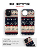 iPhone 14 Plus Tank Case | Textures (Snowfall Classic)